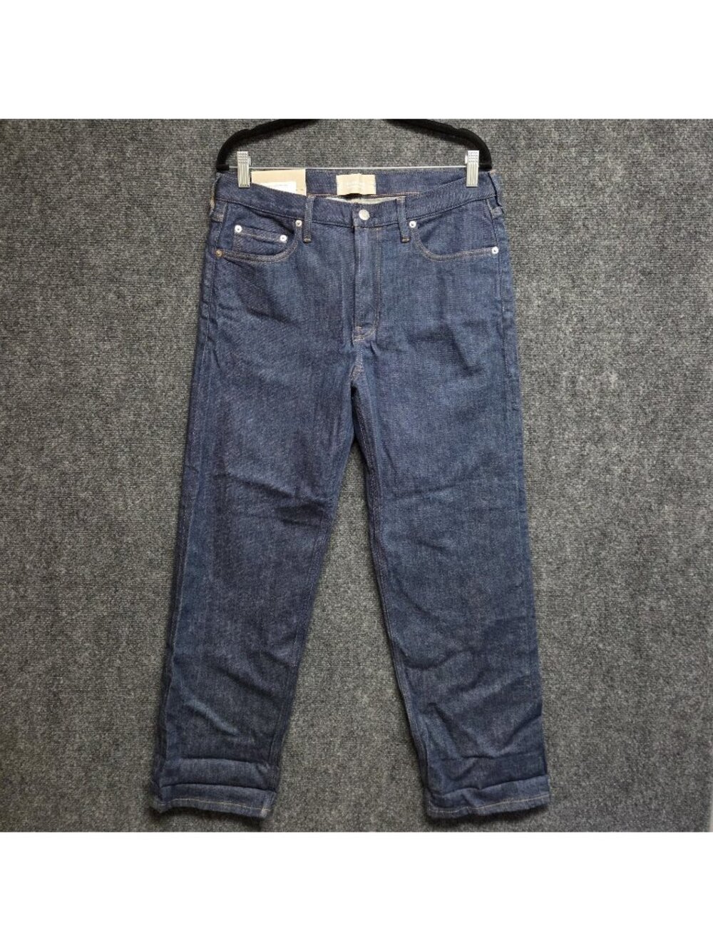 Everlane Selvedge Loose Straight Jeans Mens 32x30 Indigo Rinse Organic Cotton